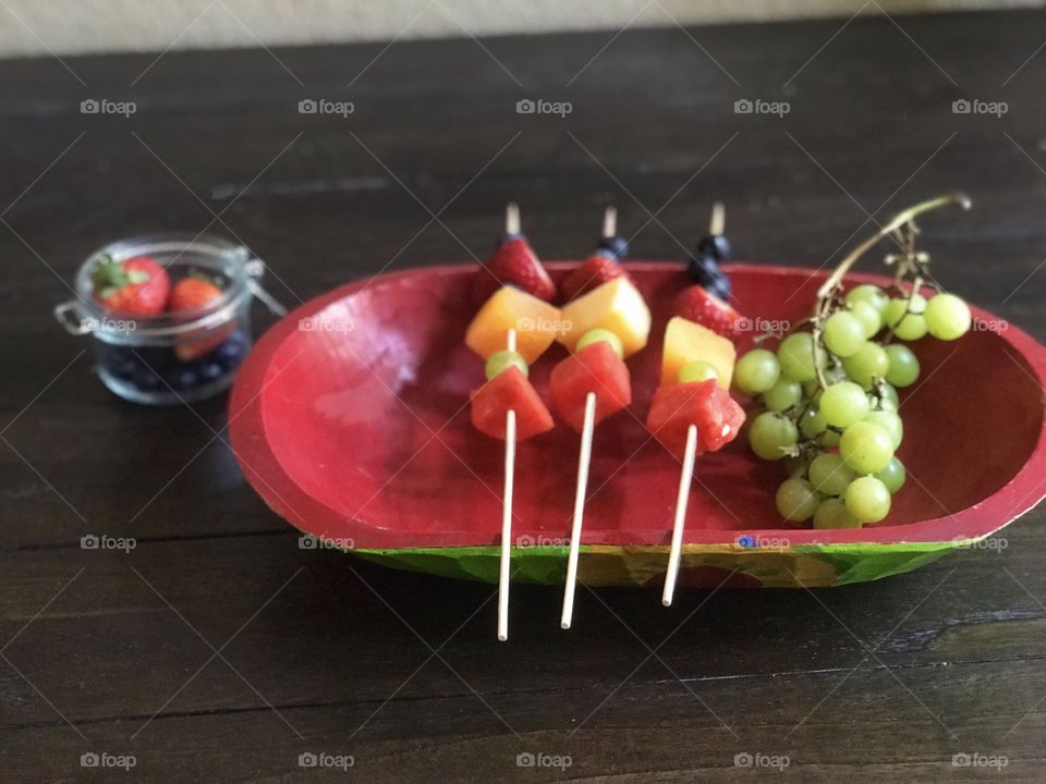 Fruit skewers 