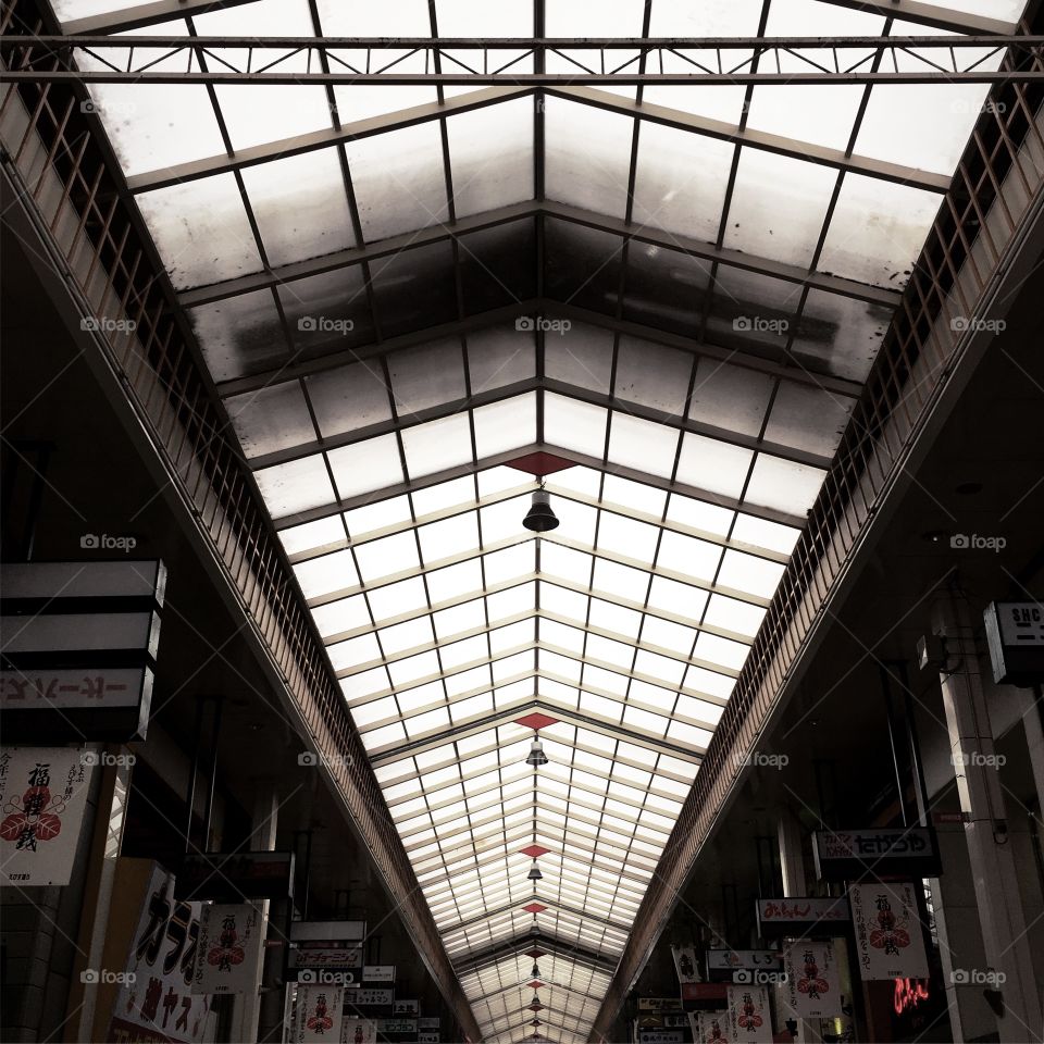 Japanese shopping mall ceiling 