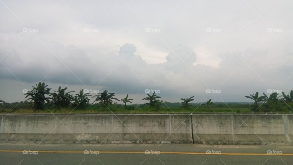 view from the motorway