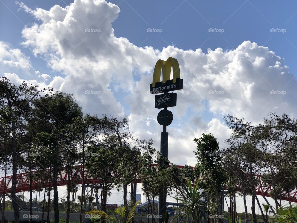 McDonald’s and clouds 