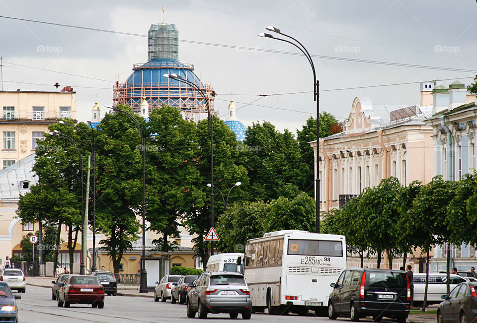 Construction in the city 