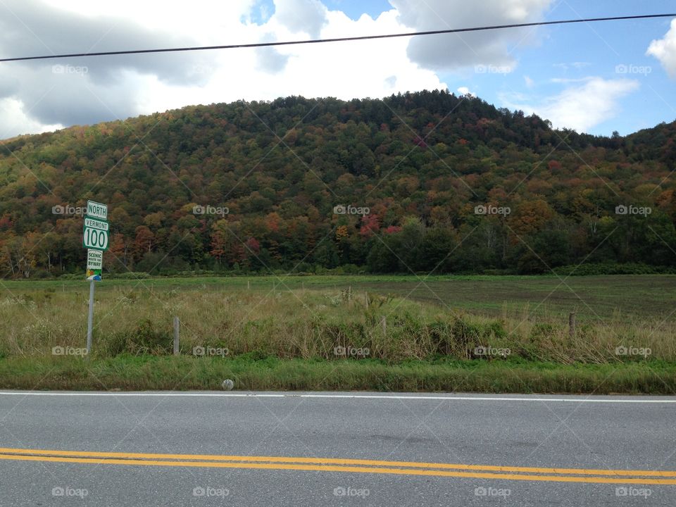 Scenic route in Vermont 