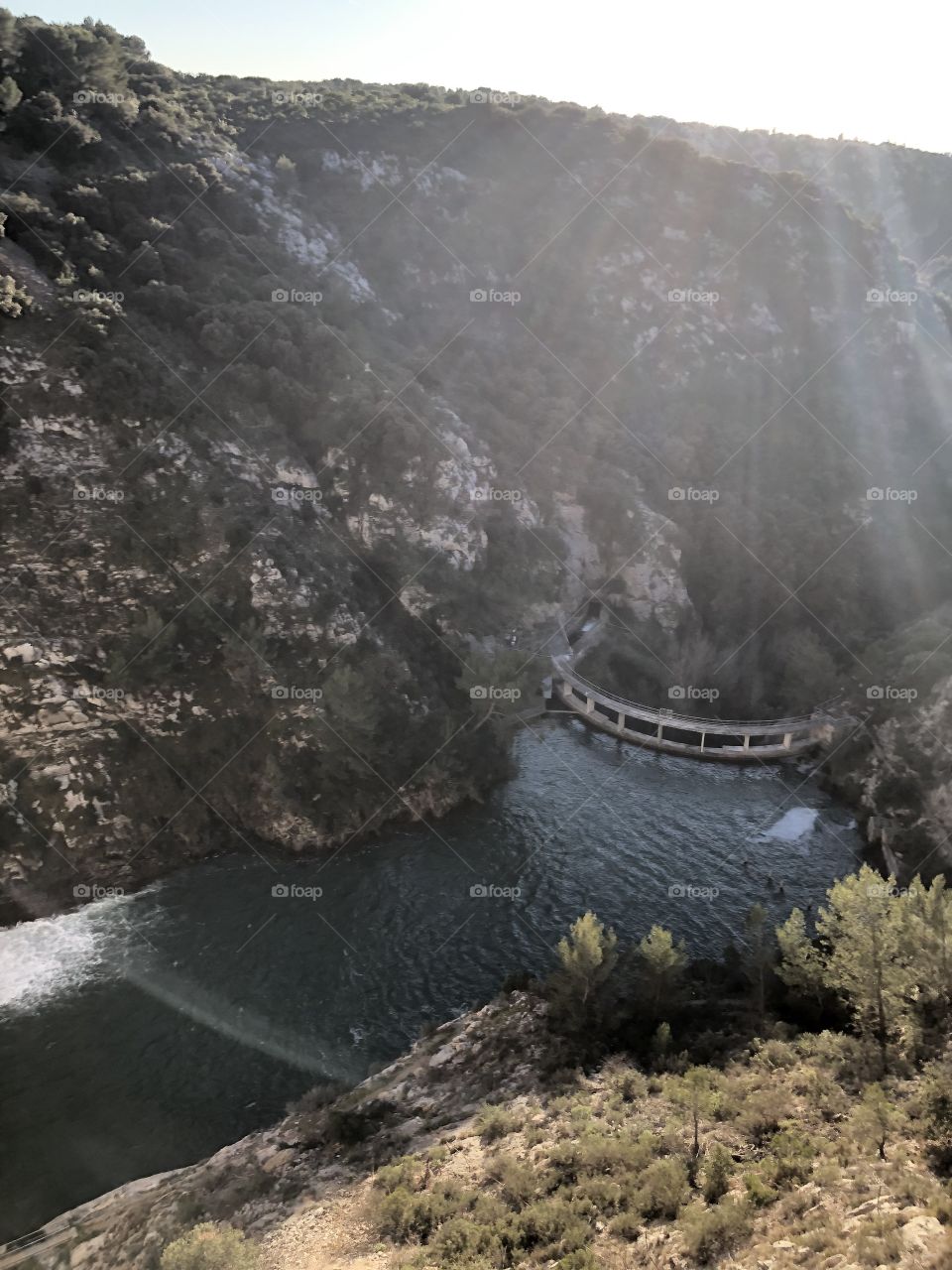 Blocade inside mountain