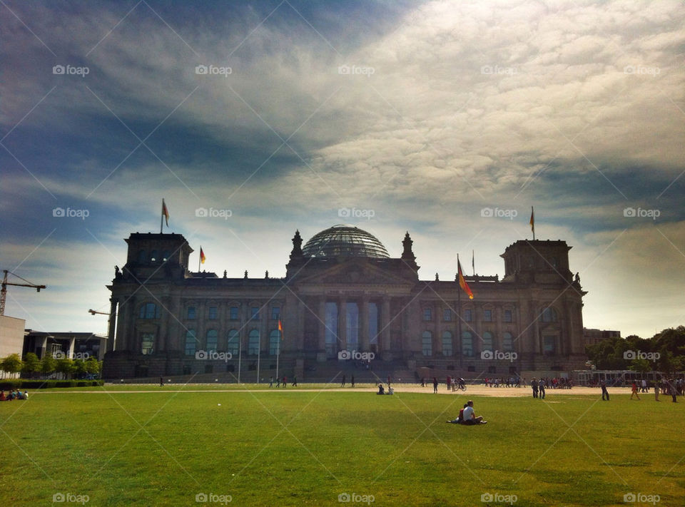 sunny clouds parliament berlin by technotimber