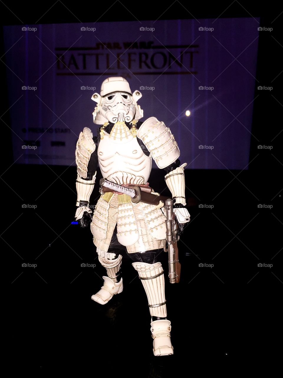 A Samurai Stormtrooper has got to be badass. Six inch Star Wars action figure.