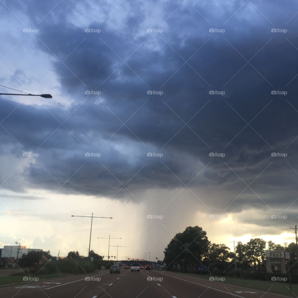 shot this while driving during a storm