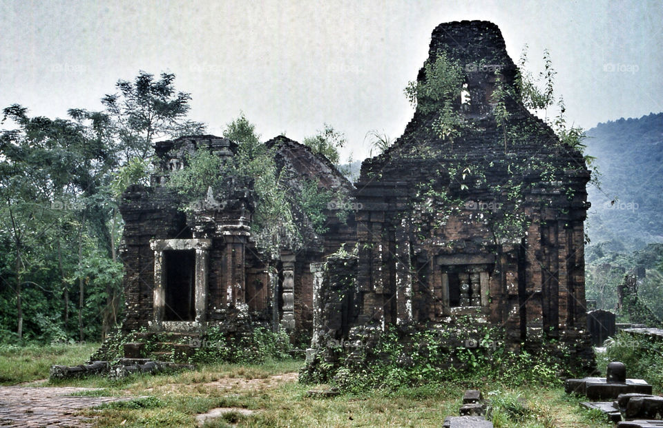 jungle temple ruin vietnam by pandahat