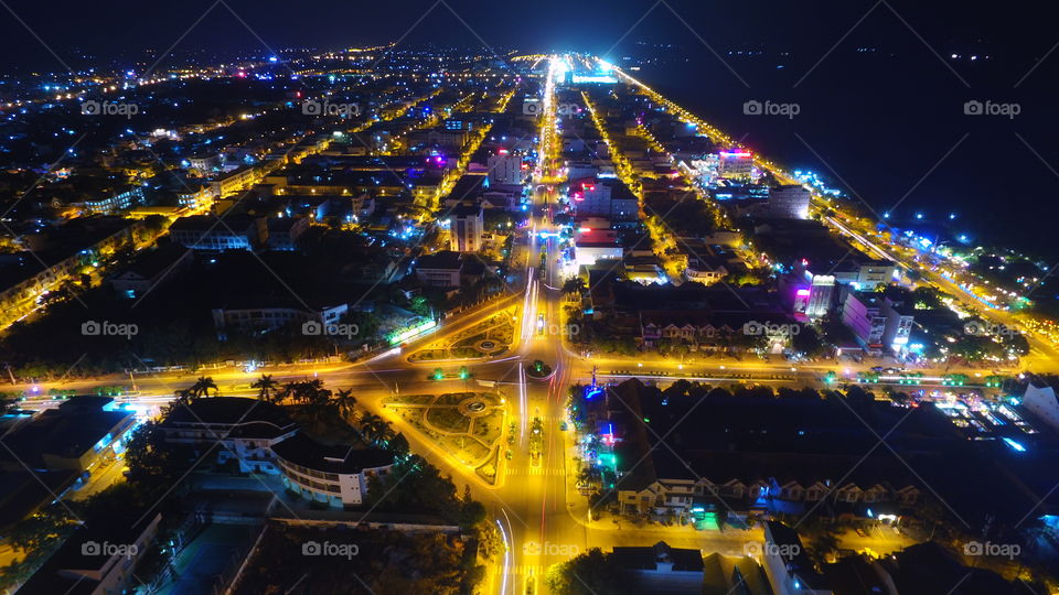 Traffic, City, Evening, Dusk, Highway