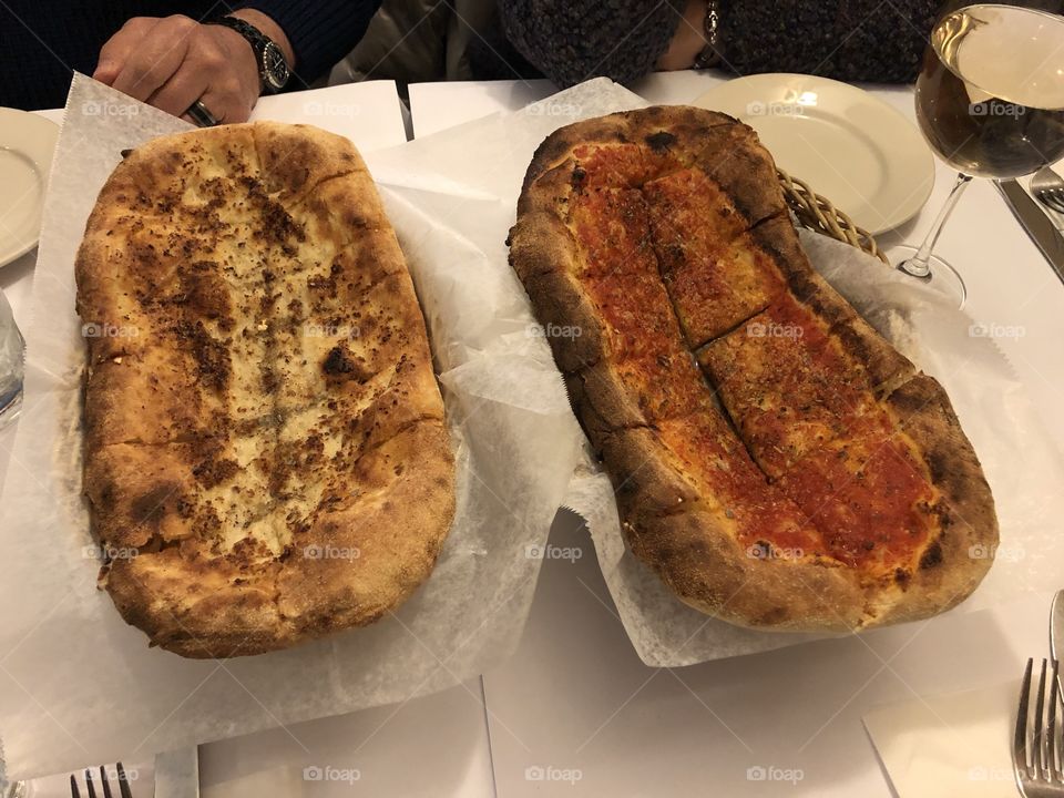 Amazing fresh pizza bread 