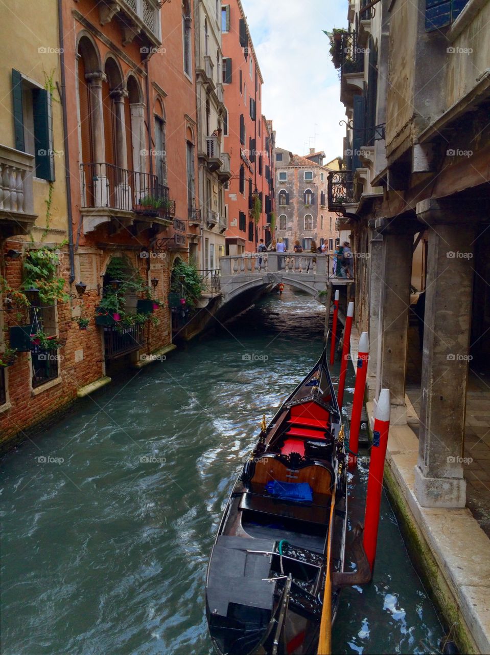 Gondola break in Venice