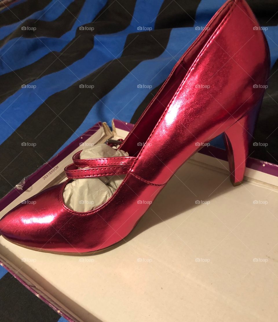 Pink high heels