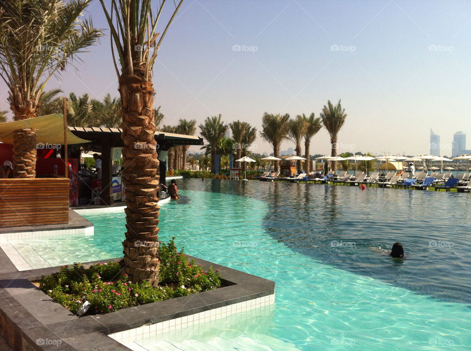 hotel pool dubai poolside by nikz04