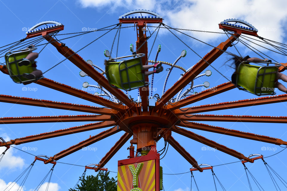 Swing ride at the carnival