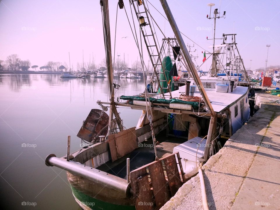 the fishing boat