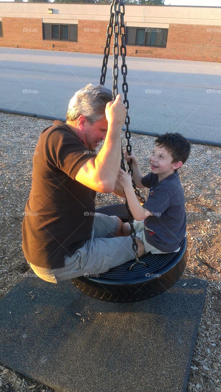 Spring fun with grandpa 