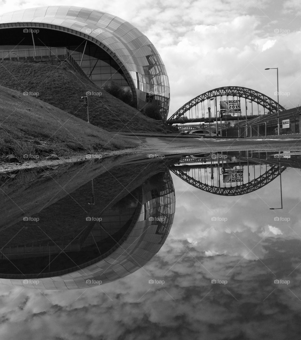 Black And White City. This city has a football team whose colours are black and white ... Fitting for this black and white photo ... 