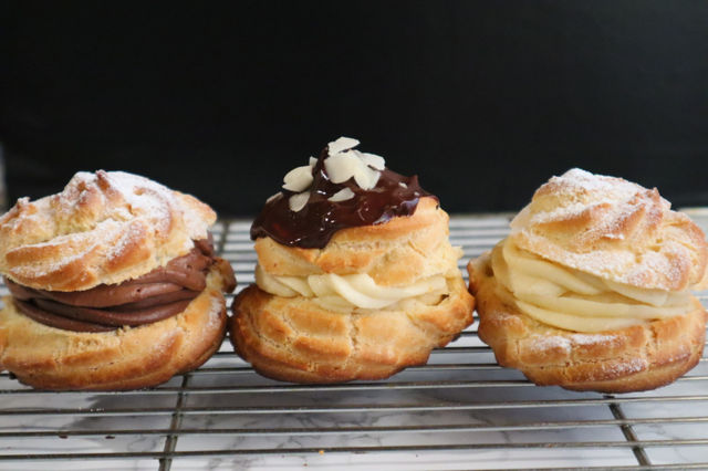 Homemade eclairs