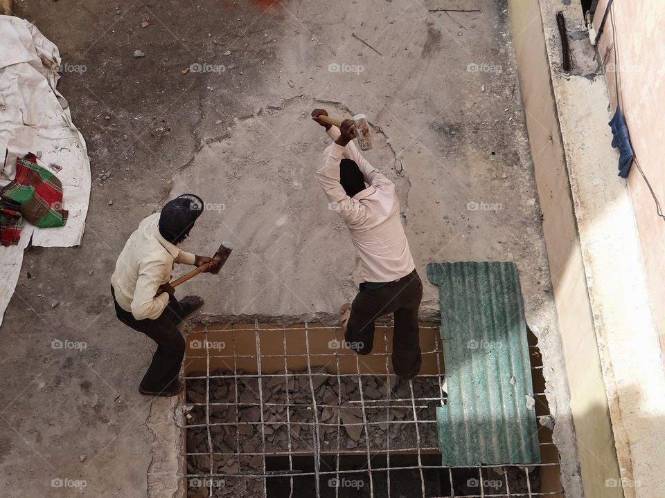 Construction workers 