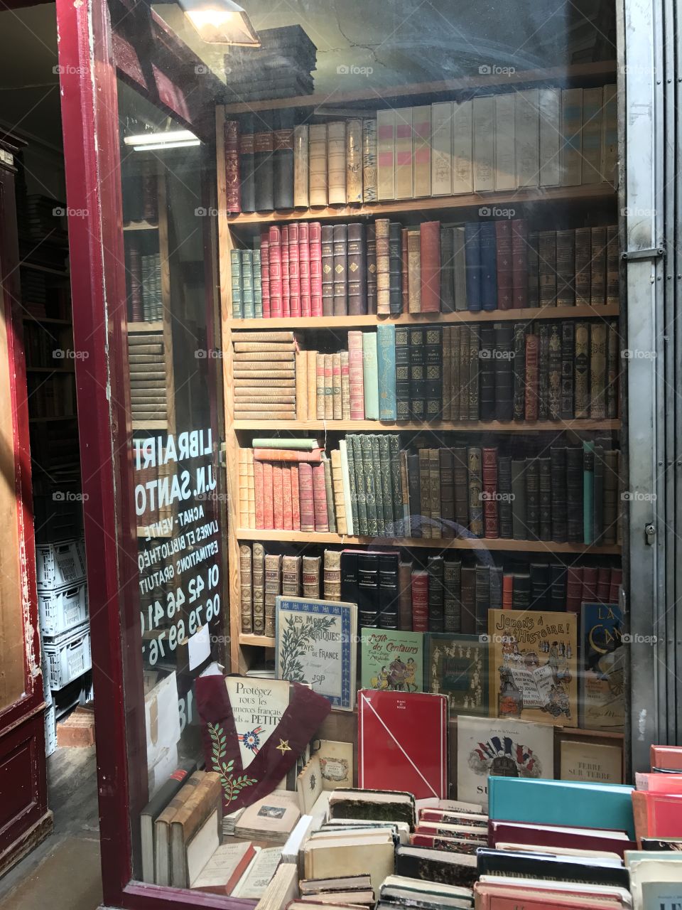 Bookshop in Paris France