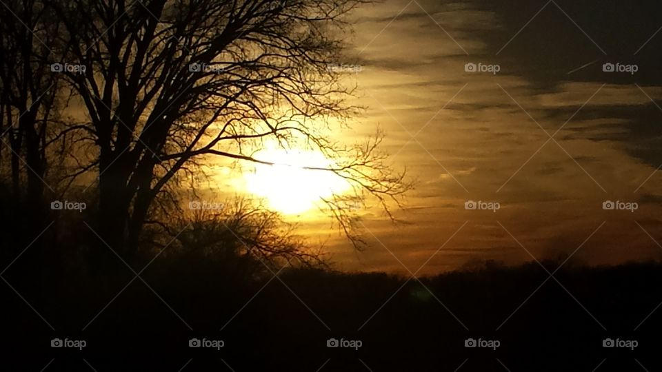 Sunset in Kansas