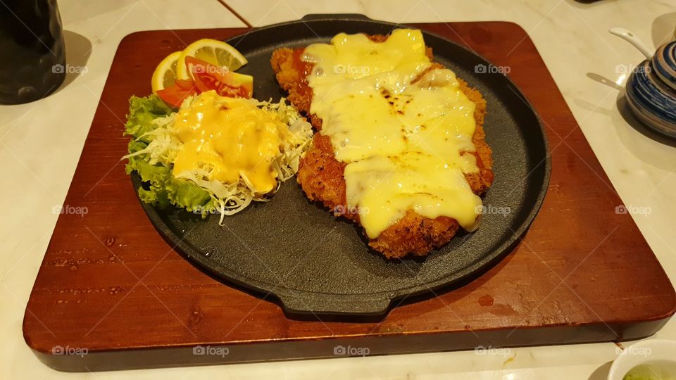 Cheese chicken katsu @ Kura Sushi