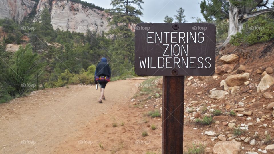 Entering Wilderness. Summer backcountry backpacking trip through SW United States with my brother after graduation from university.