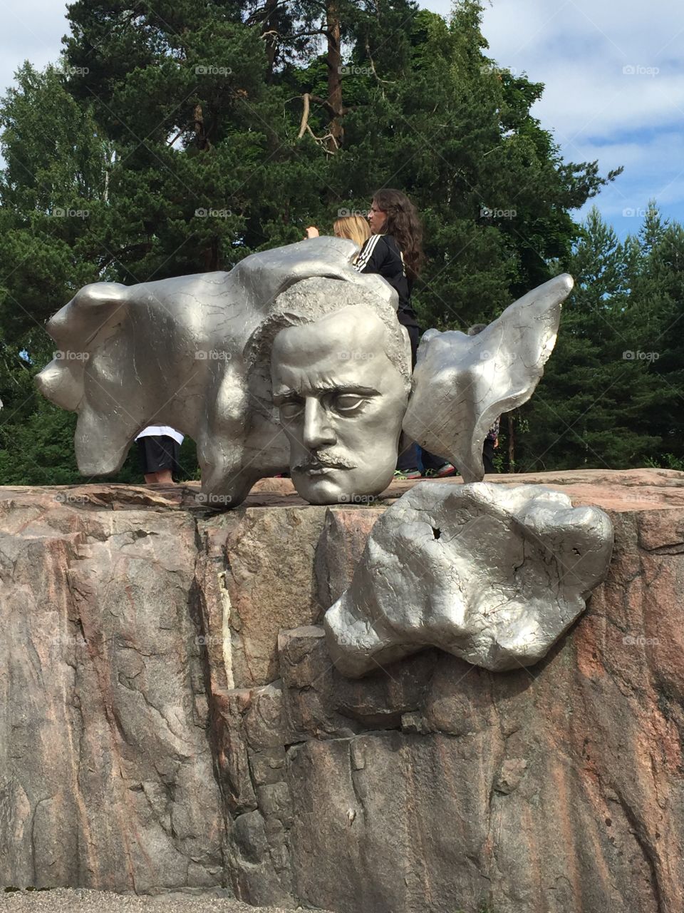 Finland Sibelius face monument