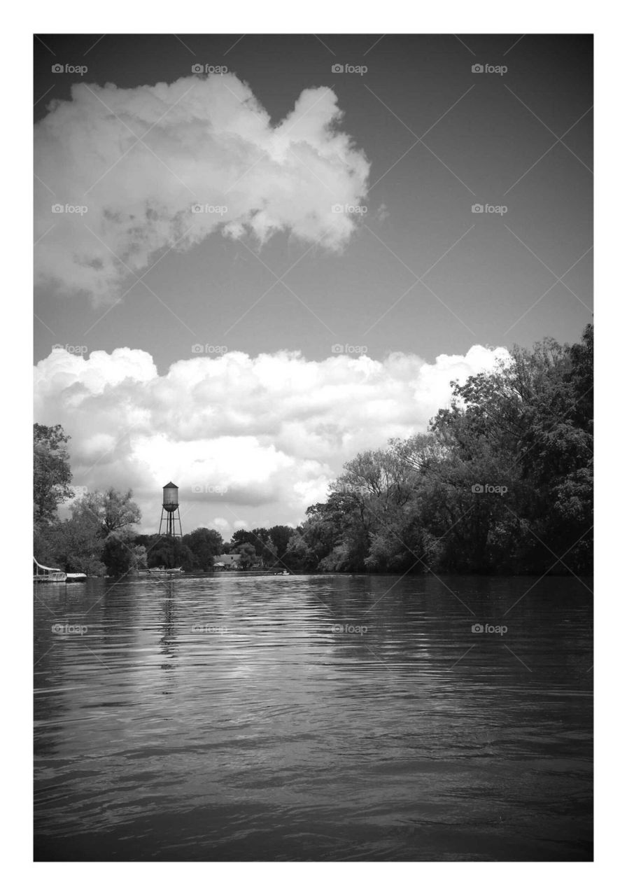 Summer kayak trip. Kayaking the Seneca River