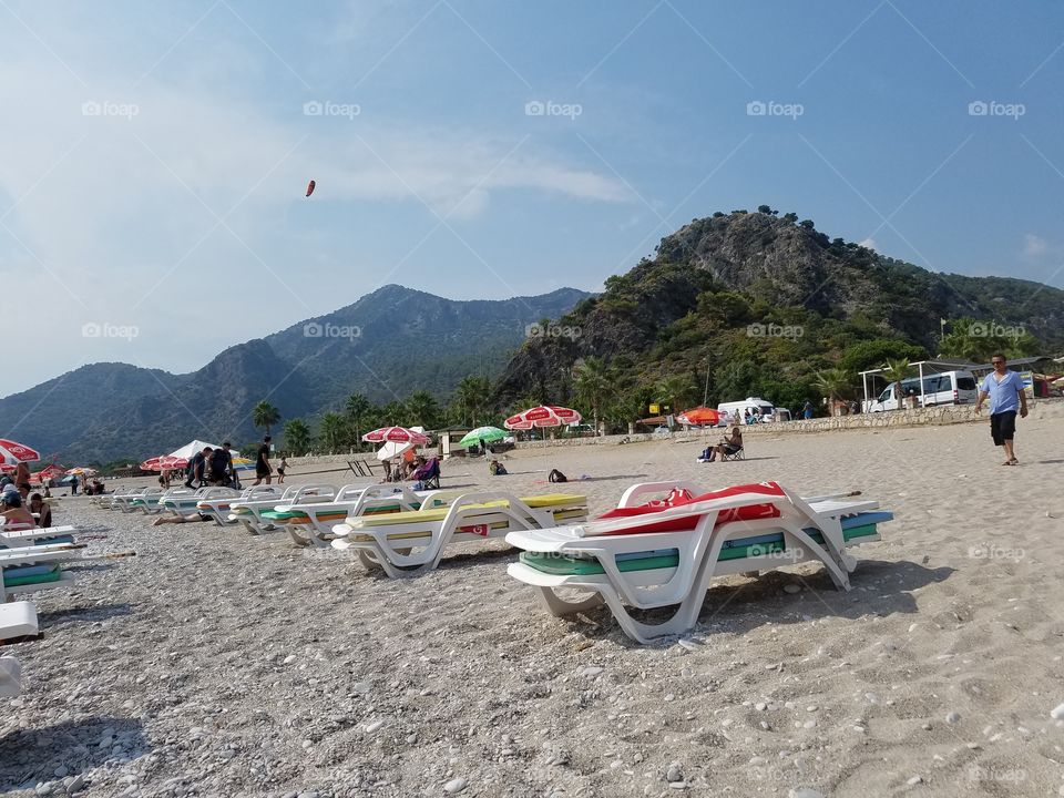 the beach at Oludeniz turkey