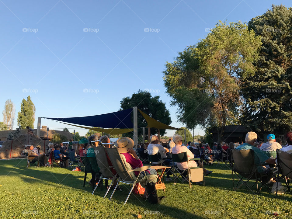 Summer outdoor concert