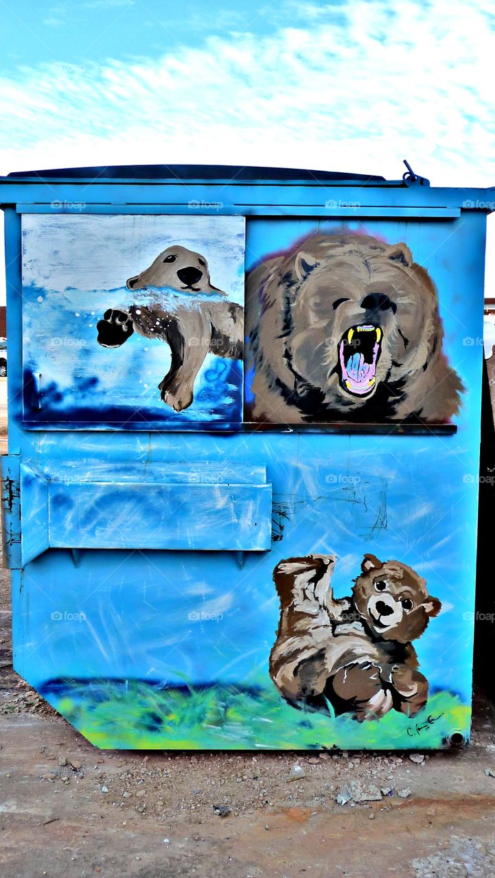 Dumpster art in Georgia