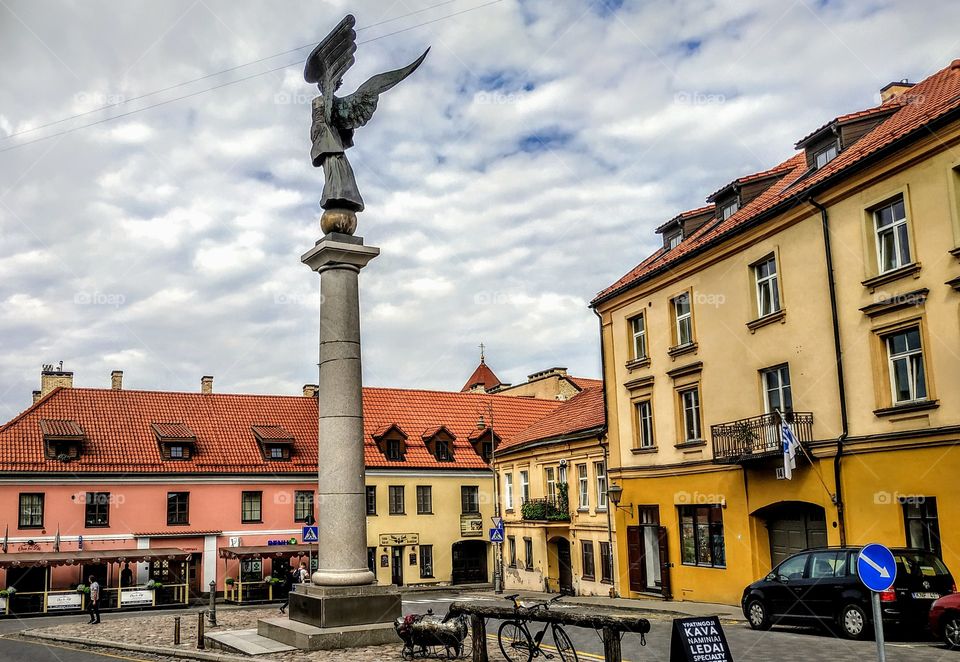 Angel Square))) Lithuania, Vilnius, July, 2019.