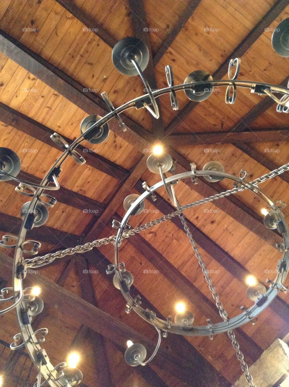 Iron chandelier 