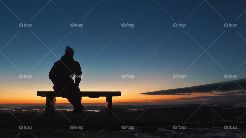 Sunset silhouette