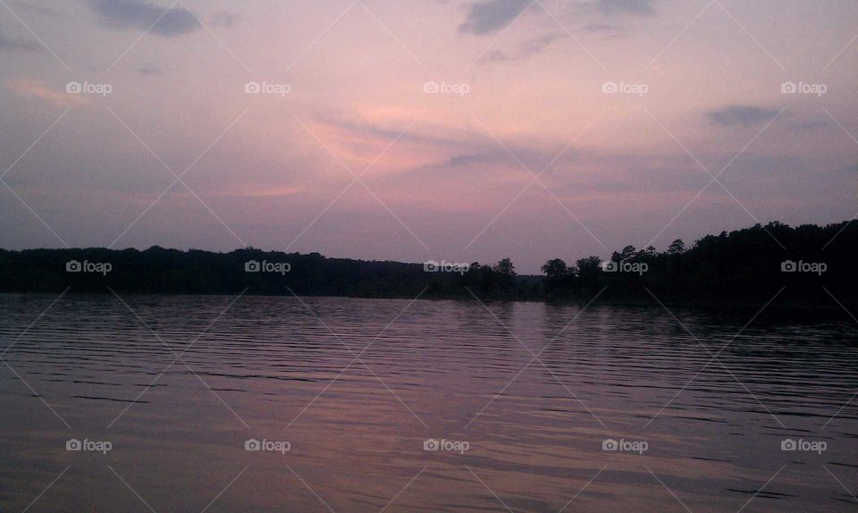 Water, Lake, Sunset, Landscape, River
