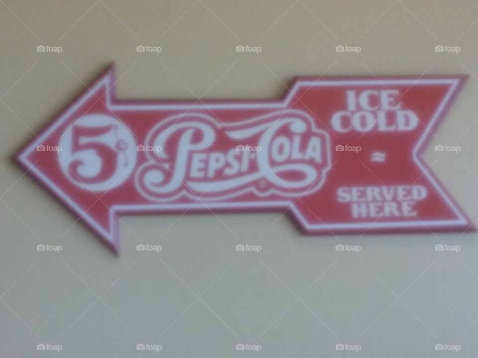 Old School Pepsi Cola Sign