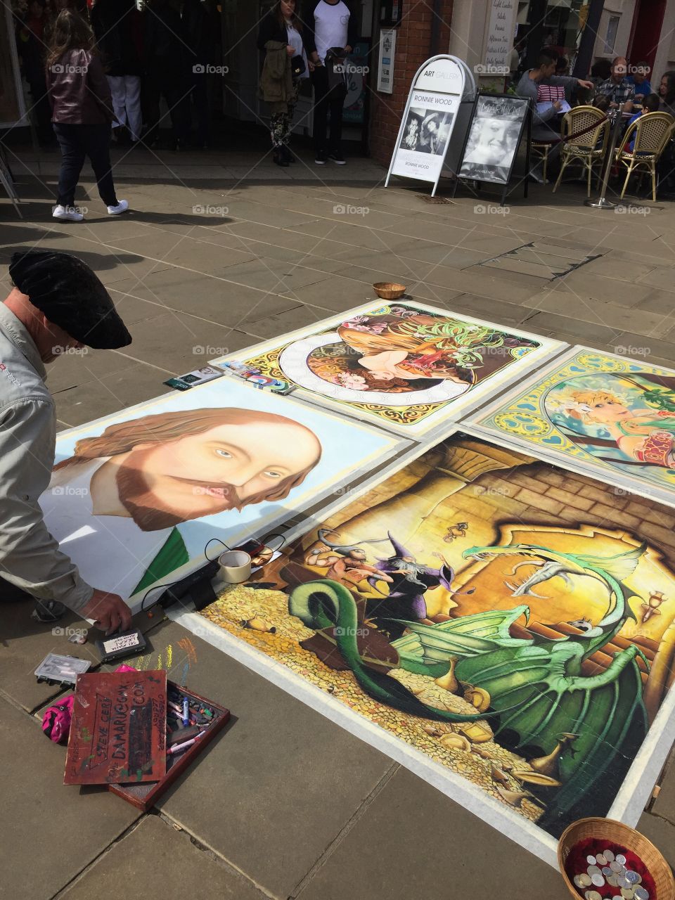 Street Artist . Artist in Stratford Upon Avon 