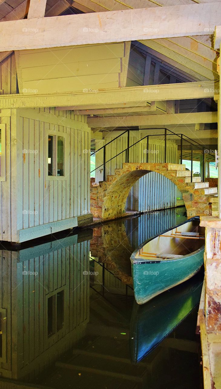 Canoe under Archway
