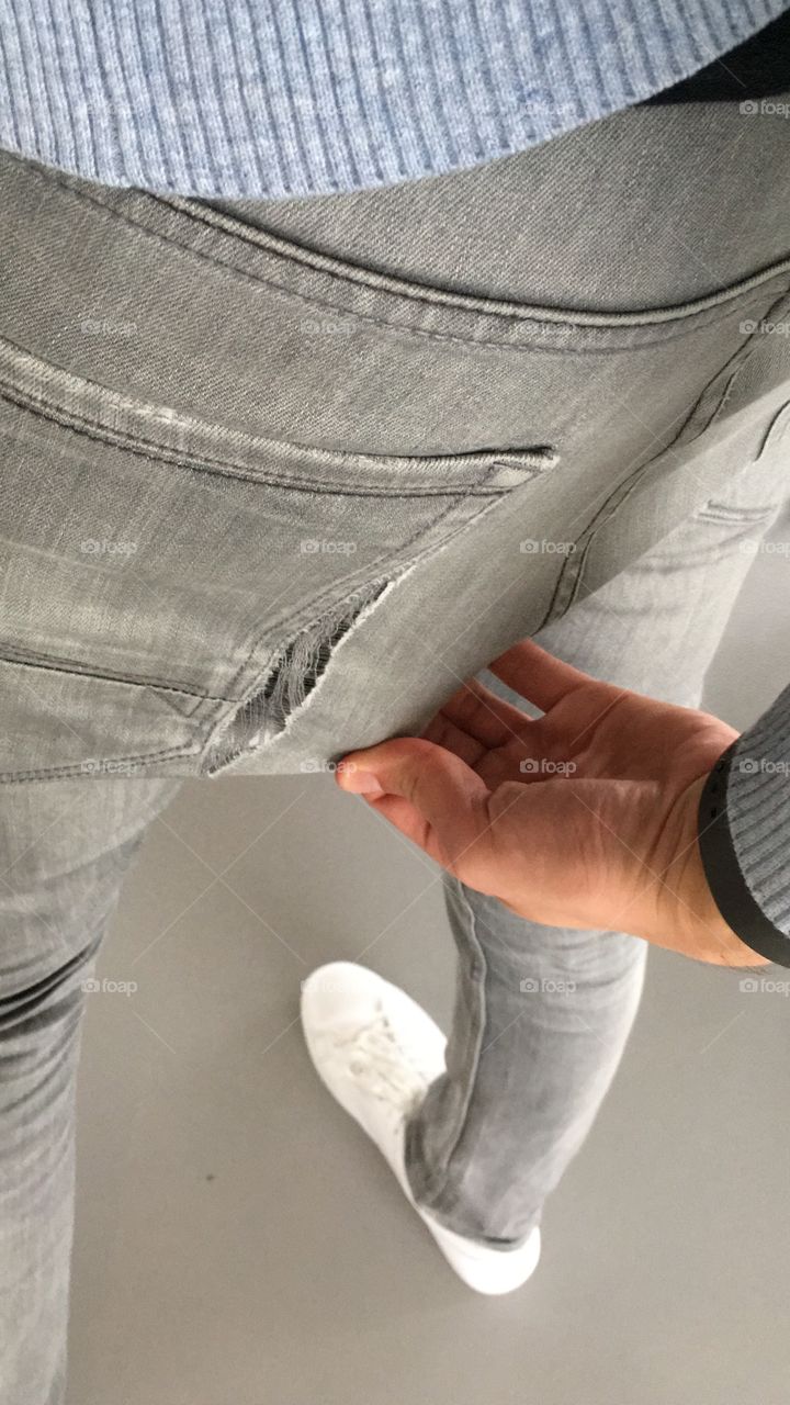 Torn pants