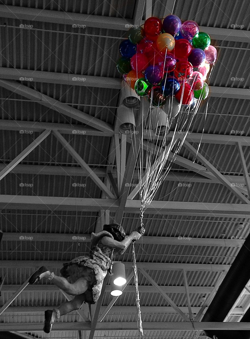 Things are looking up.... Very cool art installation - balloons are everywhere mission 