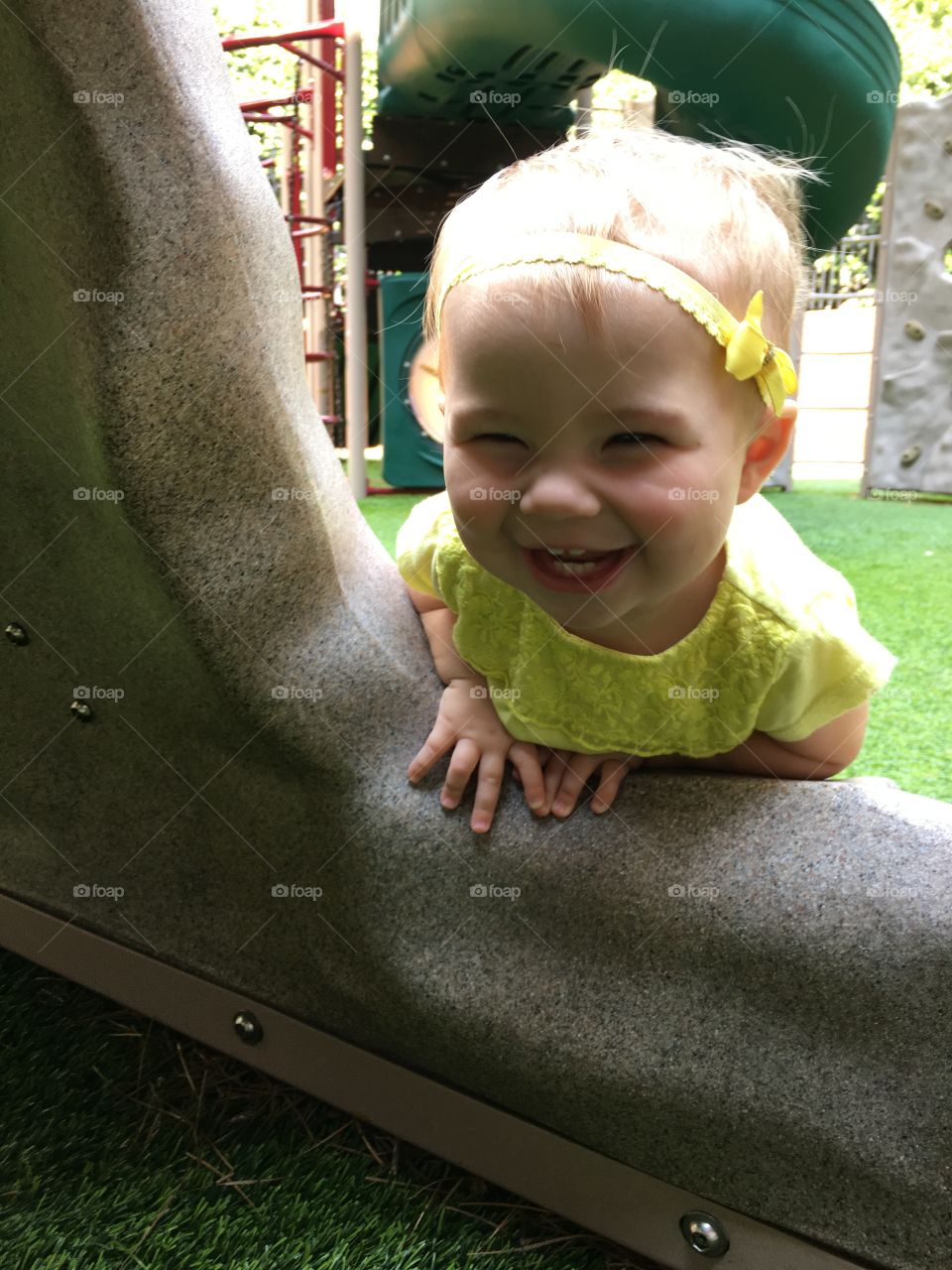 Close-up of happy girl