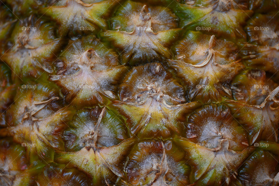 The texture of the pinapple