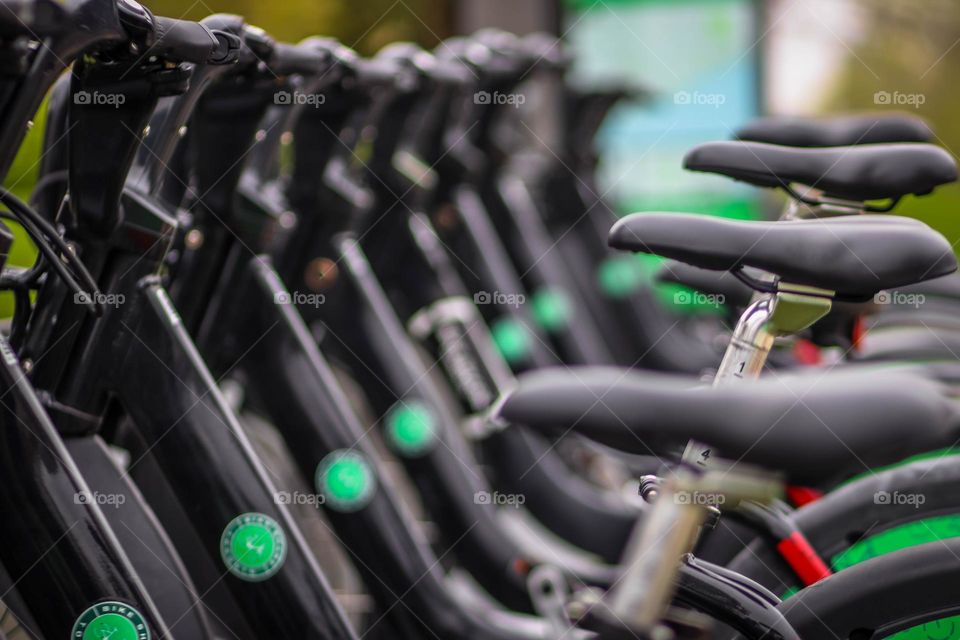 City bikes parking