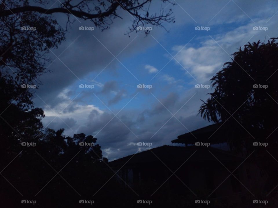 naturelove, drak picture, blue sky, white, clouds, beautiful