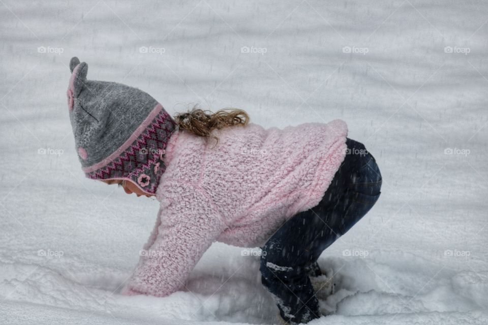 fun play in the snow