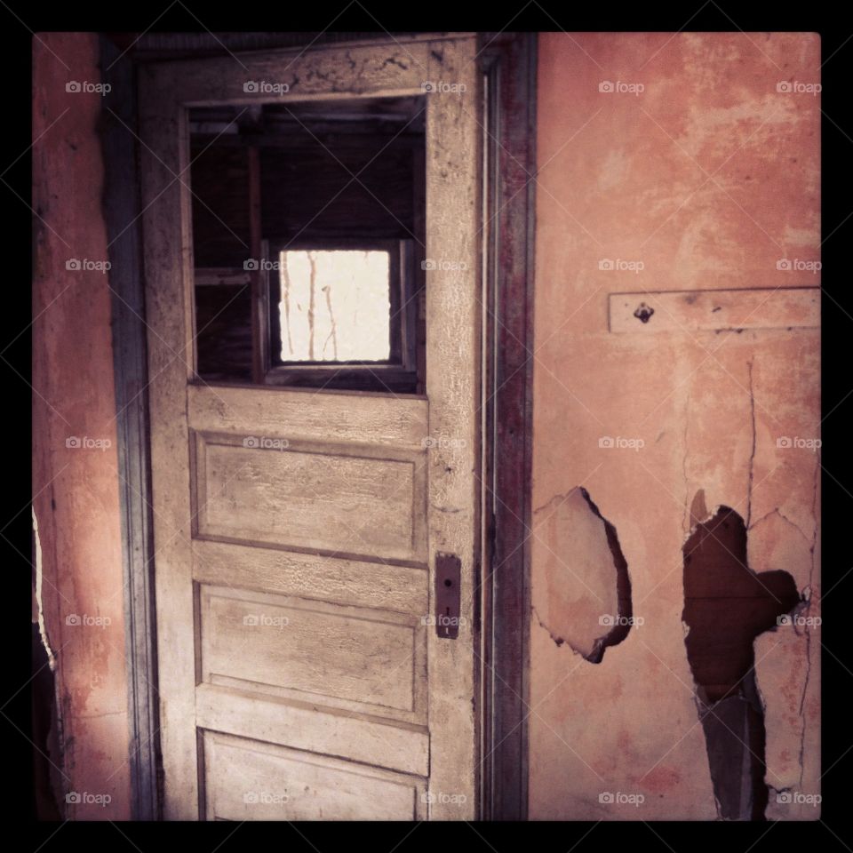 Interior of abandoned farmhouse