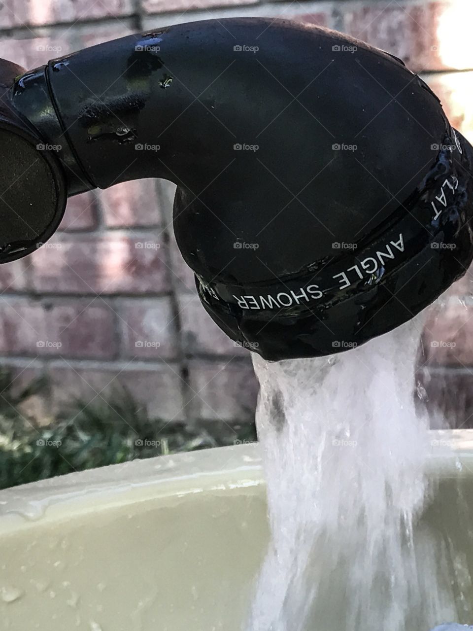 Filling the tub