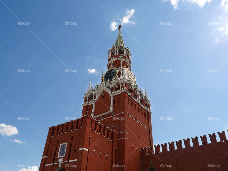 Kremlin tower on Red Square. Moscow, Russia