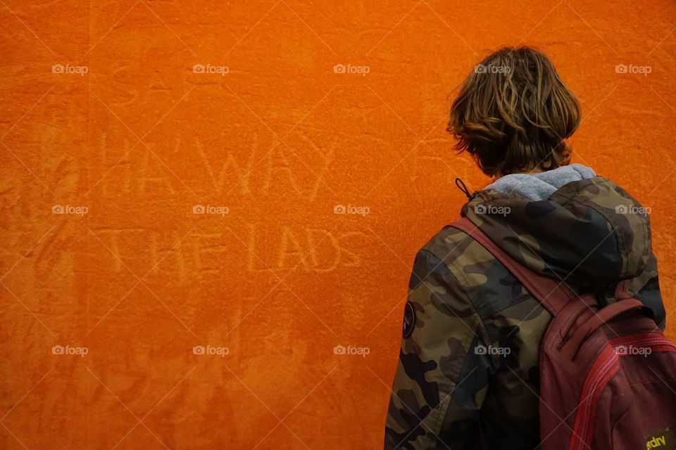 Orange is the new red ...HA’WAY THE LADS .. hands on exhibition .. Tate Modern December 2018 ❤️ 🧡