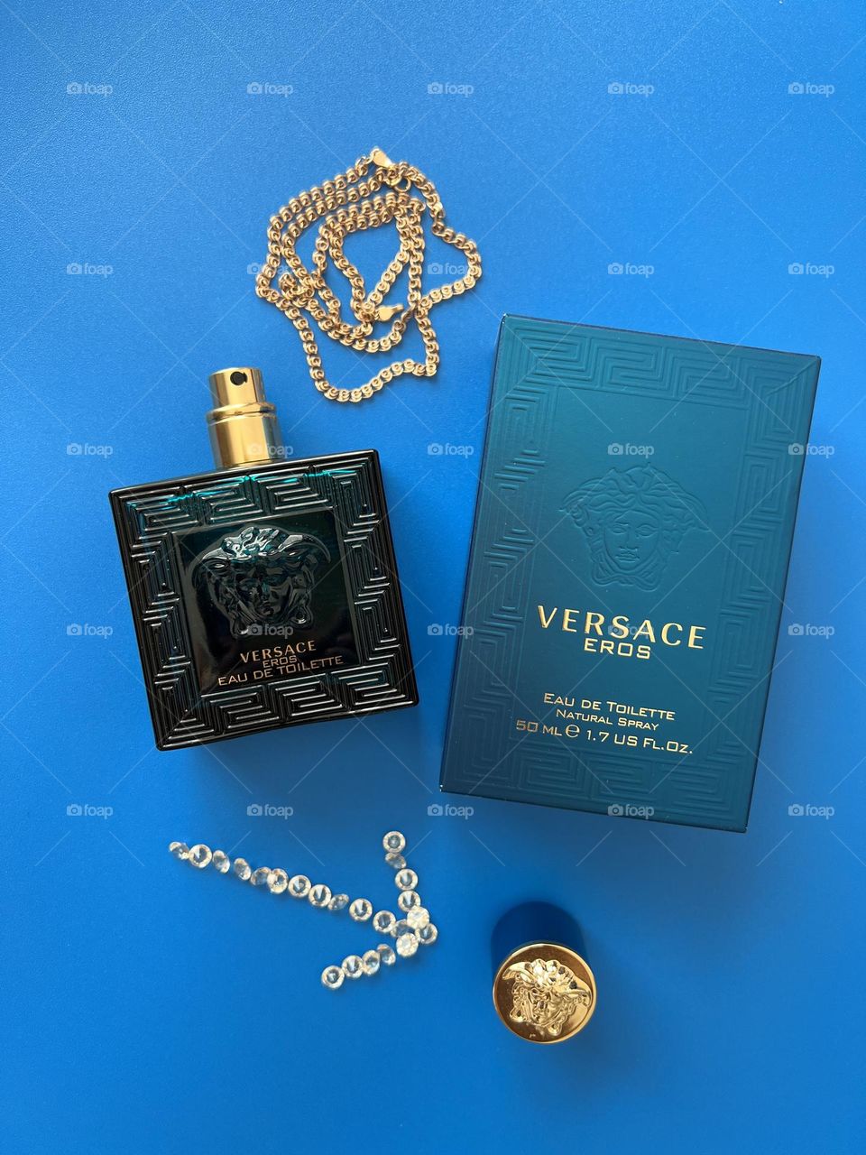 Versace Eros fragrance. My husband favourite Eau De Toilette. A pleasant fragrance for sexy and confident men.
